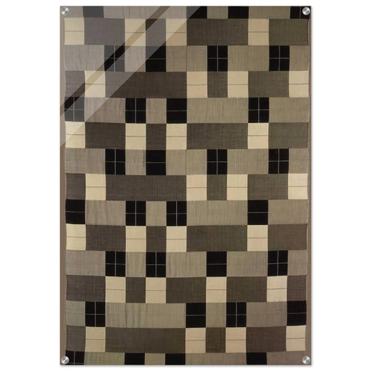 BLACK WHITE GRAY 1964 - Anni Albers Acrylic Print - 70x100 cm / 28x40″ inches