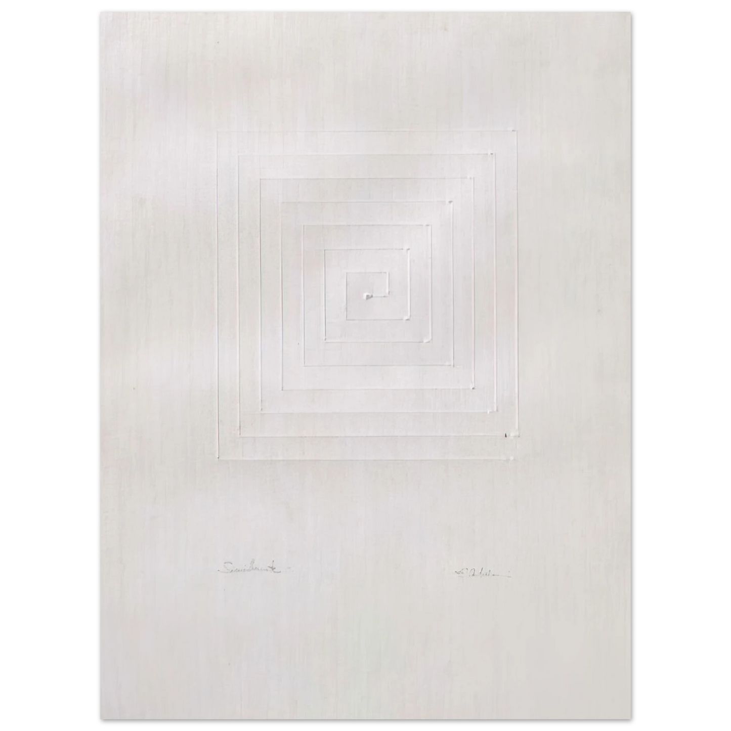 Enrico Castellani - Similmente - Spatialism  75x100 cm / 30x40inches Fine Art Poster