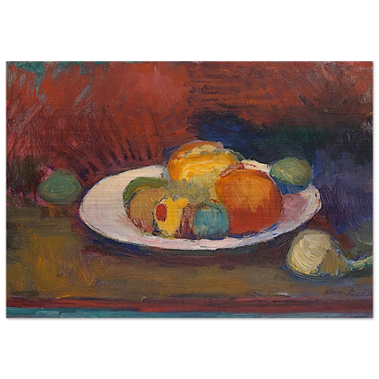 ASSIETTE DE FRUITS FRUIT DISH 1902 - Henri Matisse Brushed Aluminum Print - 70x100 cm / 28x40 inches | Henri Matisse Aluminum Print | Henri Matisse Prints