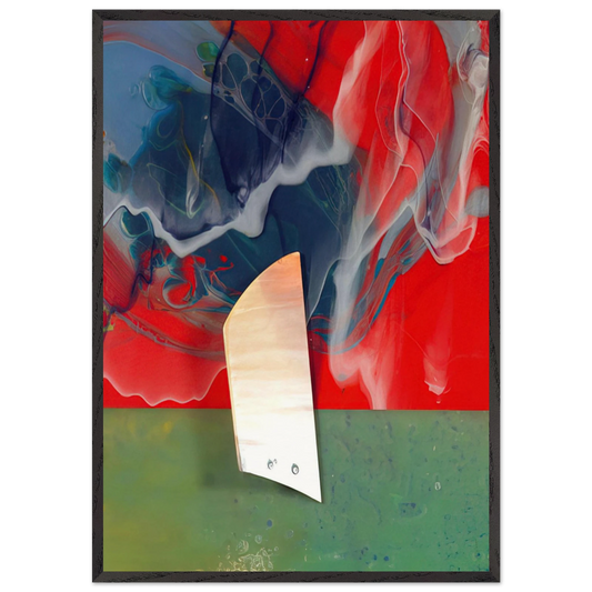 Plow - Sam Gilliam 70x100 cm / 28x40 inches Framed Art Print – Black Wooden Frame