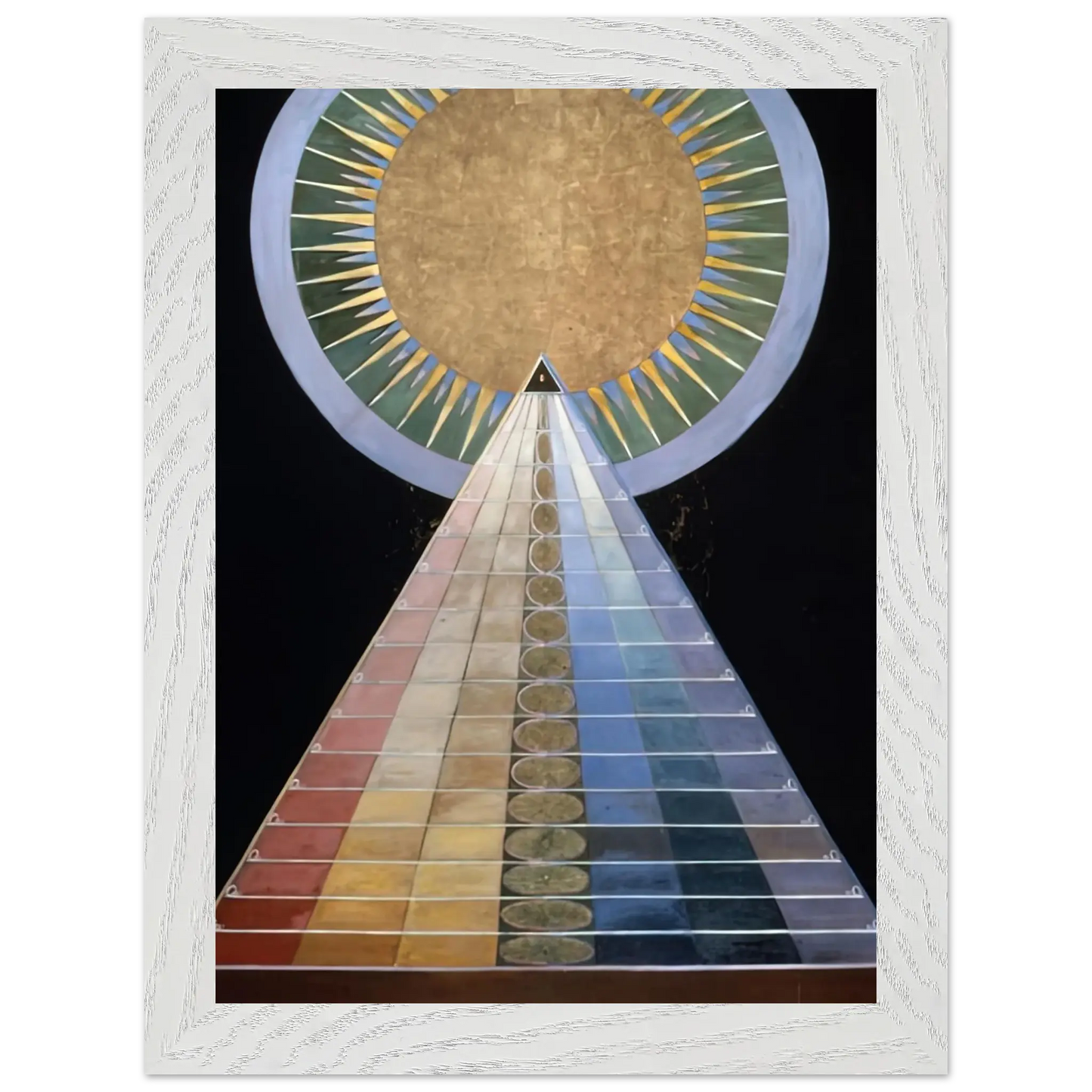 Hilma af Klint - ALTAR PAINTING 1915 Wall art - 27x35 cm / 11x14 Inches - Premium Wooden Framed Poster With Fine Art Paper - Wood frame