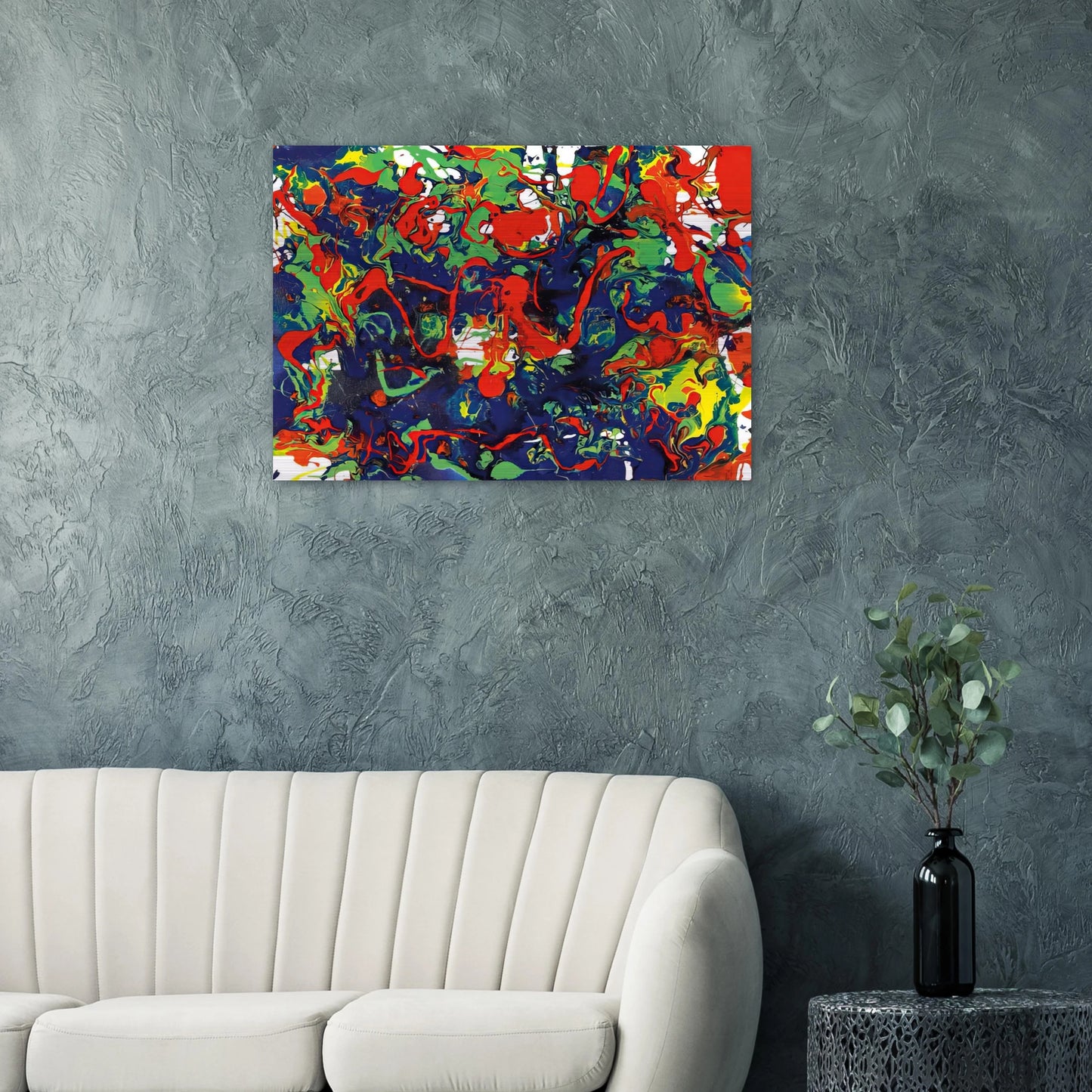 Untitled  SFP94-57  SFF 1731  - Sam Francis Brushed Aluminum Print - 70x100 cm / 28x40 inches | Sam Francis Aluminum Print | Sam Francis Prints