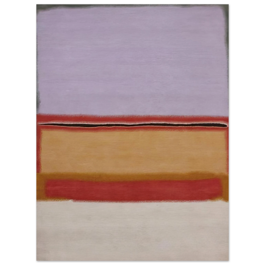 Mark Rothko - Orange over Violet - 1968 Wall Art - 21x29.7 cm / 8x12" - Fine Art Poster - -