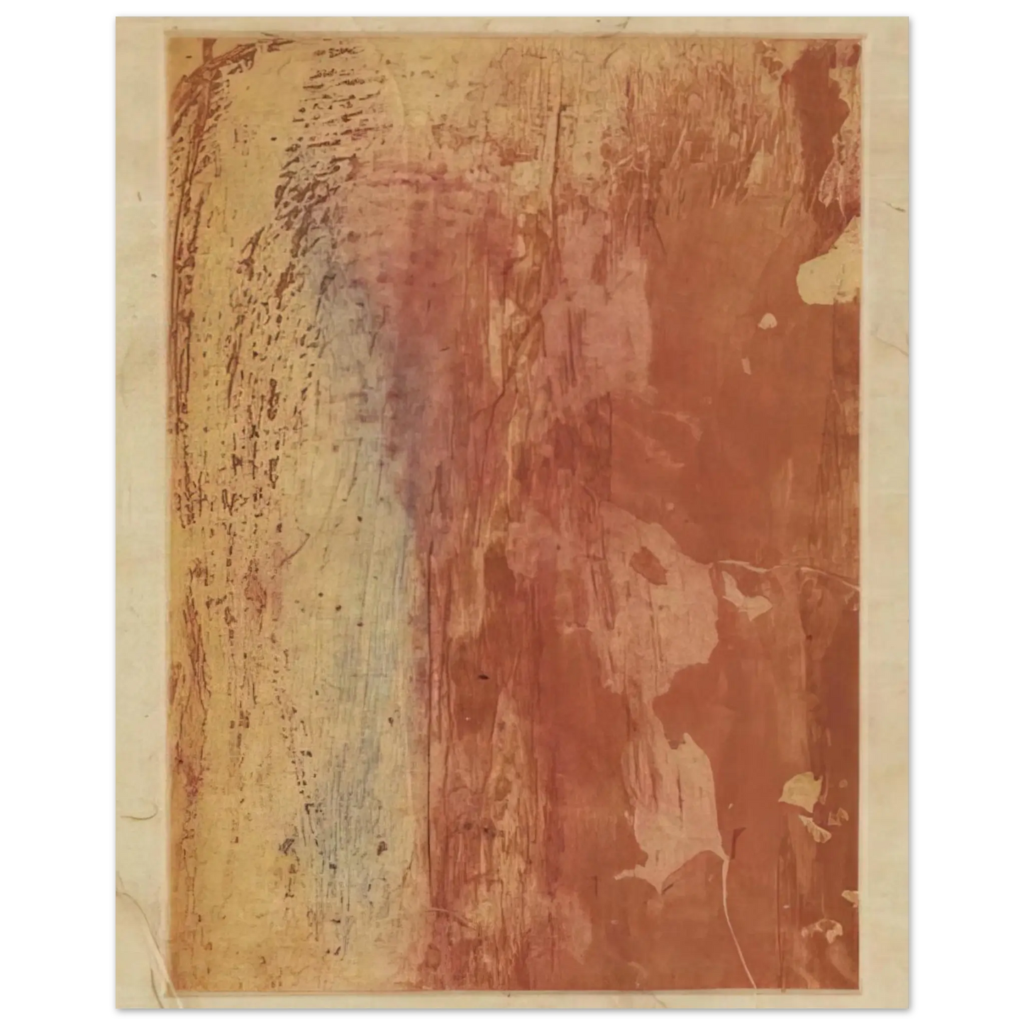 Helen Frankenthaler - Ganymede - 1978 Wall art - 27x35 cm / 11x14 Inches - Premium Wooden Framed Poster With Fine Art Paper - Wood frame