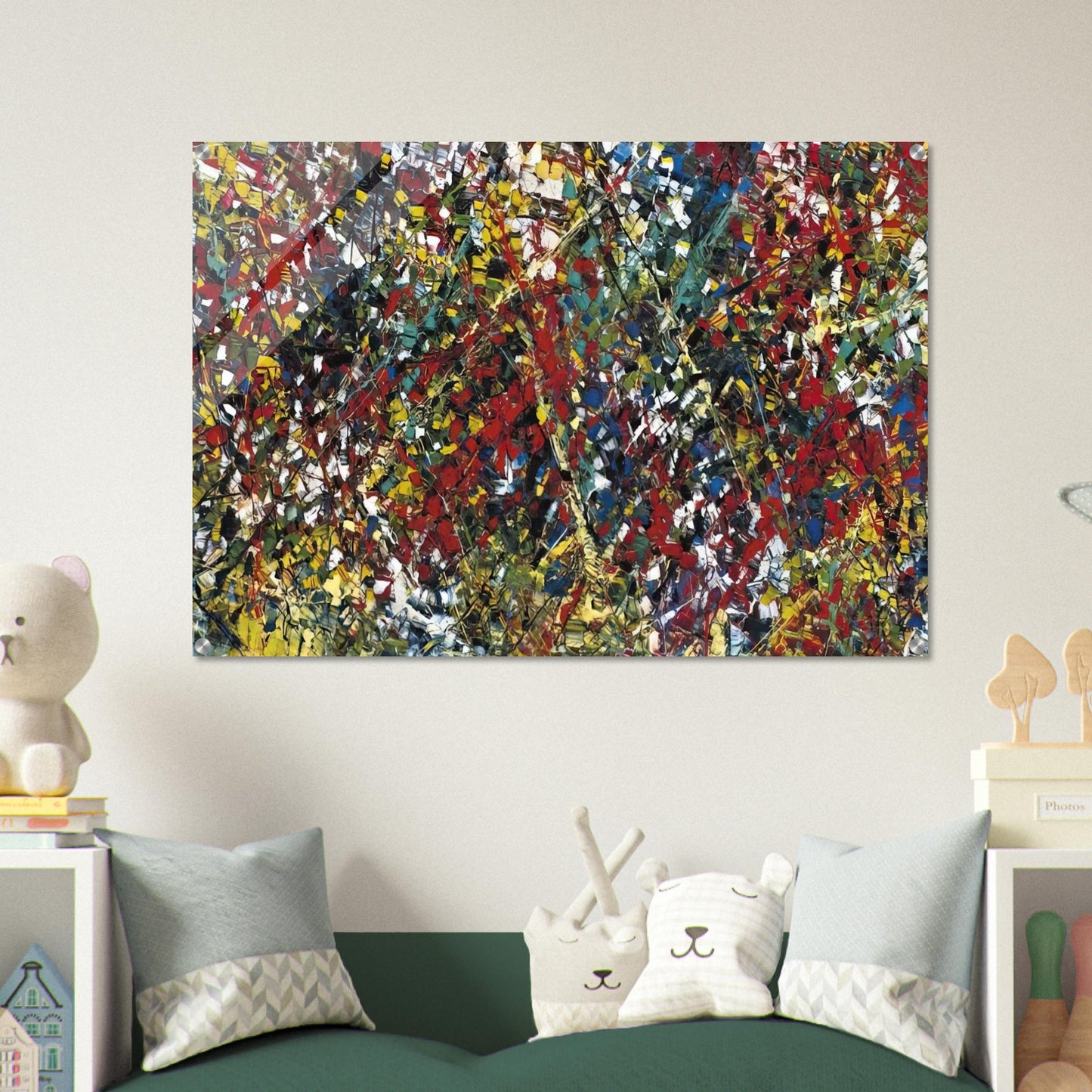 Composition - Jean-Paul Riopelle Acrylic Print - 70x100 cm / 28x40″ inches | Jean-Paul Riopelle Wall Art | Jean-Paul Riopelle Prints