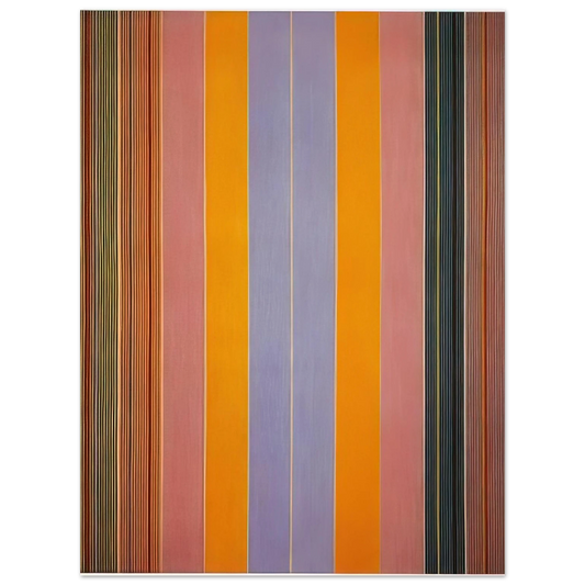 Gene Davis - Blue Broad Jump - 1960  75x100 cm / 30x40inches Fine Art Poster