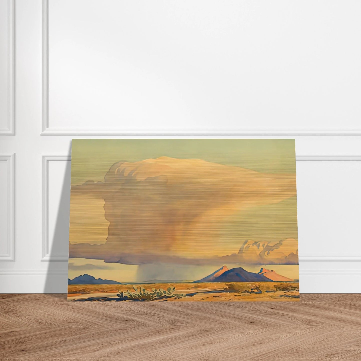 DROUGHT AND DOWNPOUR 1944 - Maynard Dixon Brushed Aluminum Print - 70x100 cm / 28x40 inches | Maynard Dixon Aluminum Print | Maynard Dixon Prints