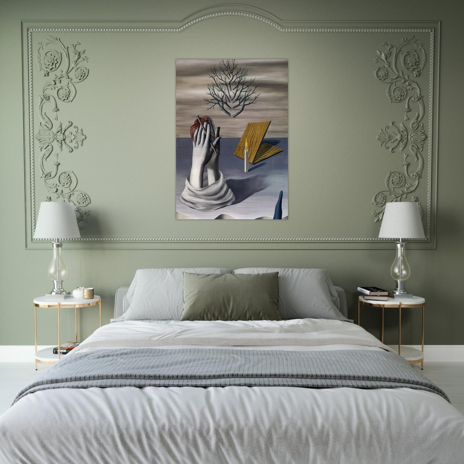 THE DAWN OF CAYENNE 1926 - Rene Magritte Brushed Aluminum Print - 70x100 cm / 28x40 inches | Rene Magritte Aluminum Print | Rene Magritte Prints
