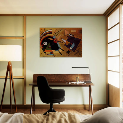 BLACK AND VIOLET 1923 - Wassily Kandinsky Brushed Aluminum Print - 70x100 cm / 28x40 inches | Wassily Kandinsky Aluminum Print | Wassily Kandinsky Prints