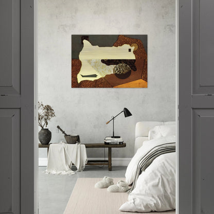 INTERVISTA CON LA MATERIA 1930 - Enrico Prampolini Brushed Aluminum Print - 70x100 cm / 28x40 inches | Enrico Prampolini Aluminum Print | Enrico Prampolini Prints
