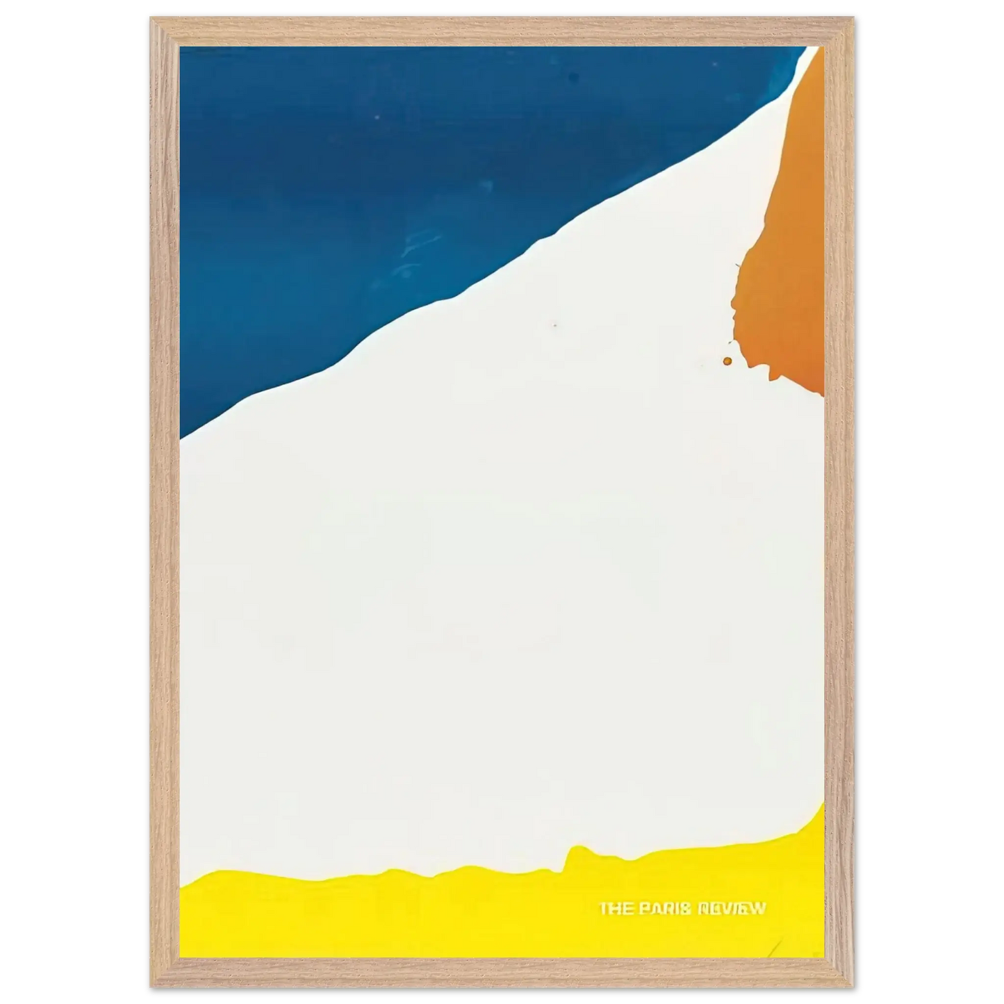 Helen Frankenthaler - Paris Review - 1966 Wall art - 50x70 cm / 20x28 Inches - Premium Wooden Framed Poster With Fine Art Paper - Black frame