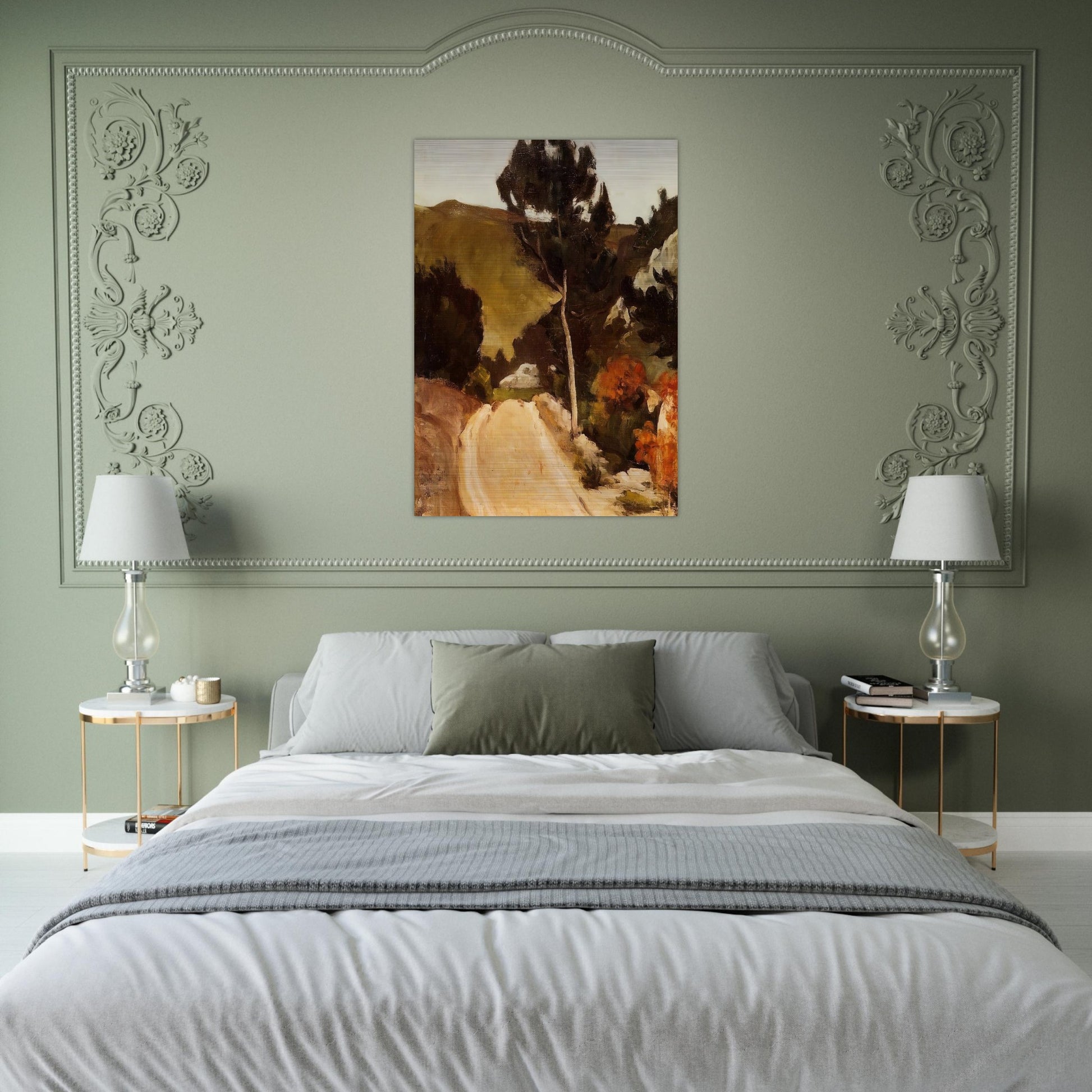 Road in Provence - Paul Cézanne Brushed Aluminum Print - 70x100 cm / 28x40 inches | Paul Cézanne Aluminum Print | Paul Cézanne Prints