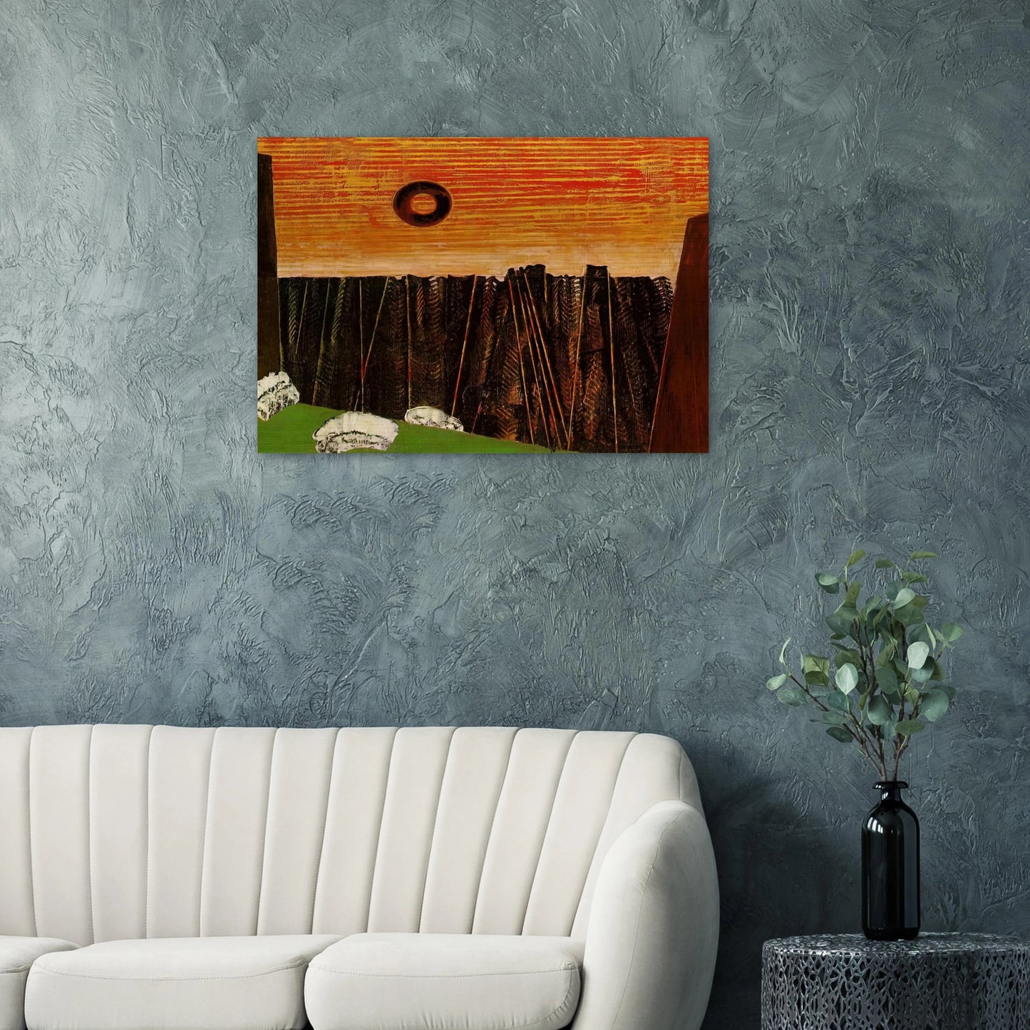 Fishbone Forest - Max Ernst Brushed Aluminum Print - 70x100 cm / 28x40 inches | Max Ernst Aluminum Print | Max Ernst Prints
