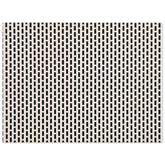 Francois Morellet - 2 trames de carrÃ©s1 trame de tirets - 1975  75x100 cm / 30x40inches Fine Art Poster