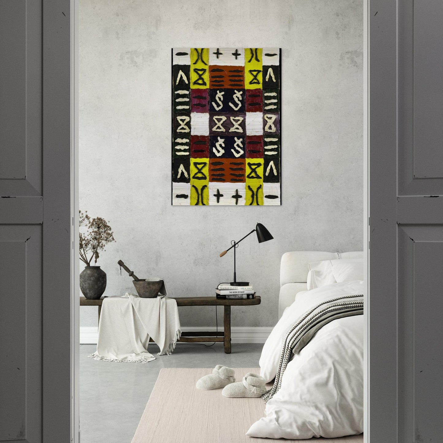 A Perfect Equal Area I - 1960 - Alfred Jensen Brushed Aluminum Print - 70x100 cm / 28x40 inches | Alfred Jensen Aluminum Print | Alfred Jensen Prints