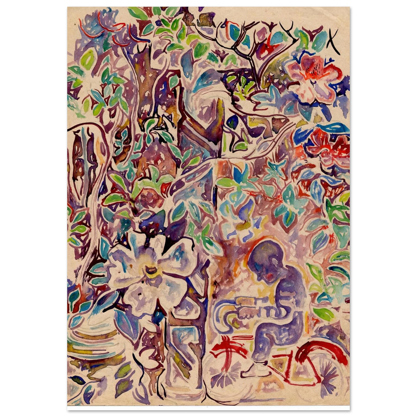 Walter Inglis Anderson - Walter Anderson Wall art - 13x18 cm / 5x7 inches - Fine Art Poster-canvas - -