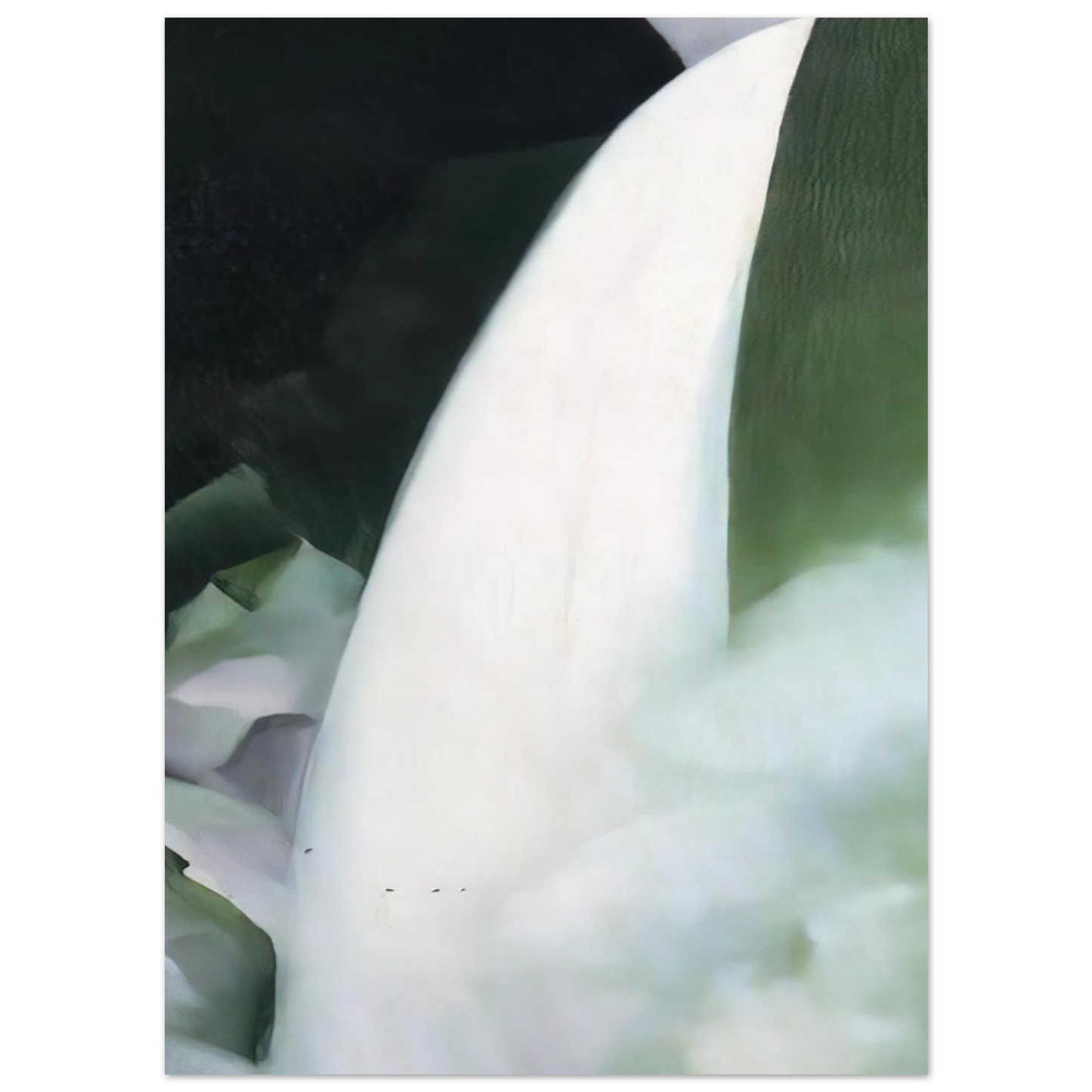 Georgia O'Keeffe - Green and White Fine Art Poster