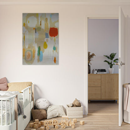 Contemplations on Geraniums - 1952 - John Ferren Brushed Aluminum Print - 70x100 cm / 28x40 inches | John Ferren Aluminum Print | John Ferren Prints