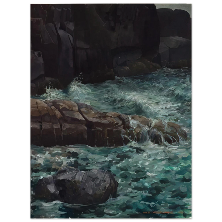 Ivan Albright - MAINE COAST  75x100 cm / 30x40inches Fine Art Poster
