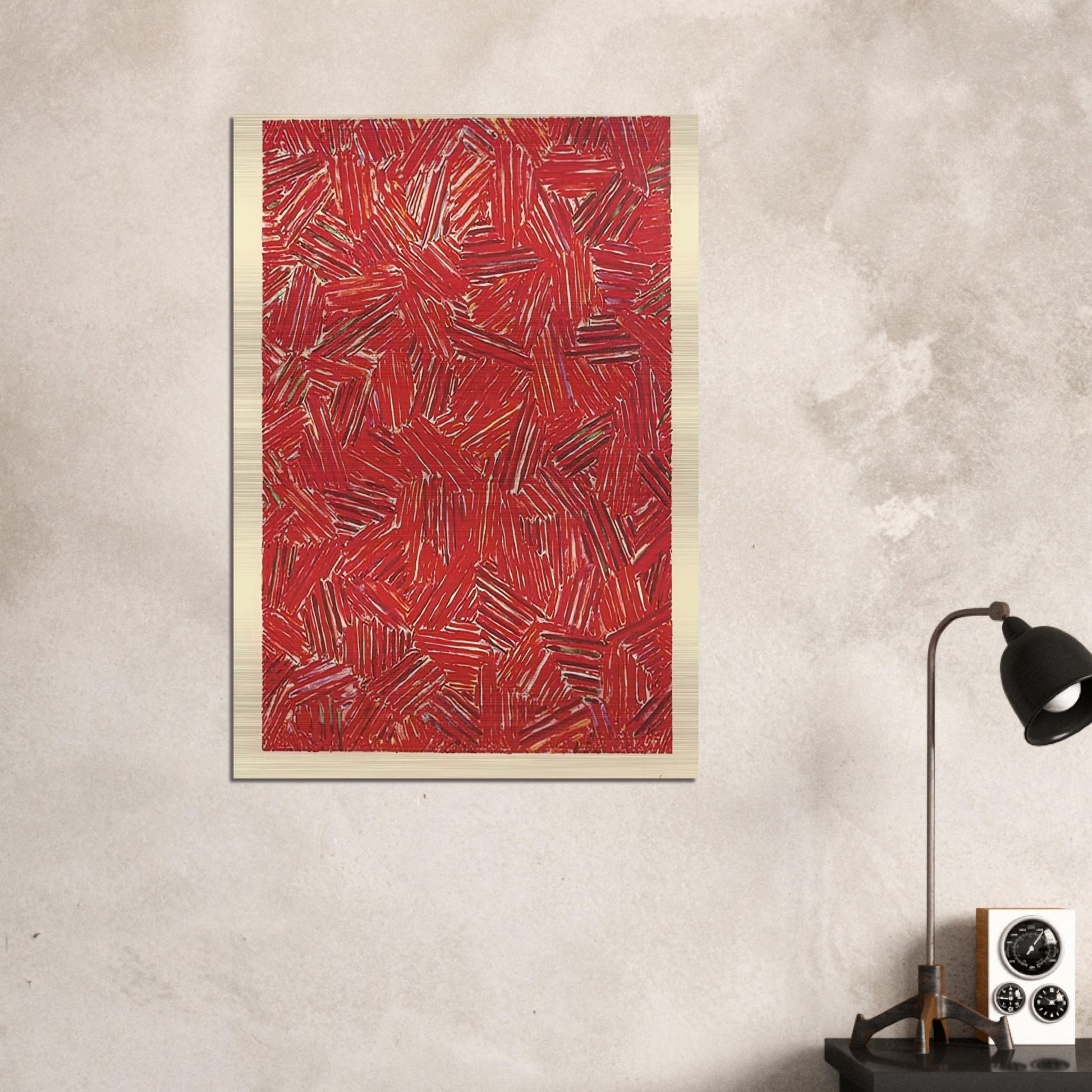 CICADA ULAE 219 - Jasper Johns Brushed Aluminum Print - 70x100 cm / 28x40 inches | Jasper Johns Aluminum Print | Jasper Johns Prints