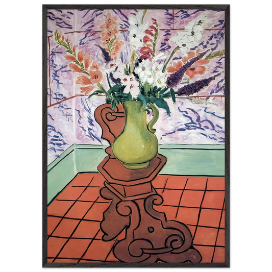 STILL LIFE 6 N1 - Henri Matisse 70x100 cm / 28x40 inches Framed Art Print – Black Wooden Frame
