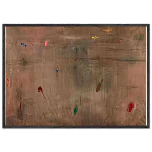 Cathedral 1982- - Helen Frankenthaler 70x100 cm / 28x40 inches Framed Art Print – Black Wooden Frame