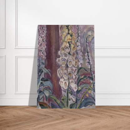 Foxgloves growing - 1929 - Grace Cossington Smith Brushed Aluminum Print - 70x100 cm / 28x40 inches | Grace Cossington Smith Aluminum Print | Grace Cossington Smith Prints