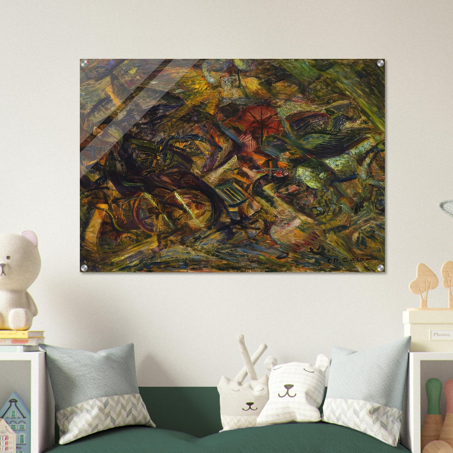 JOLTS OF A CAB 1911 - Carlo Carra Acrylic Print - 70x100 cm / 28x40″ inches