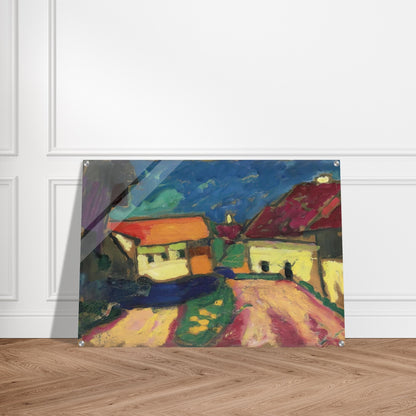 LANDSCHAFTSTUDIE DORFSTRASSE 1908 - Alexej von Jawlensky Acrylic Print - 70x100 cm / 28x40″ inches