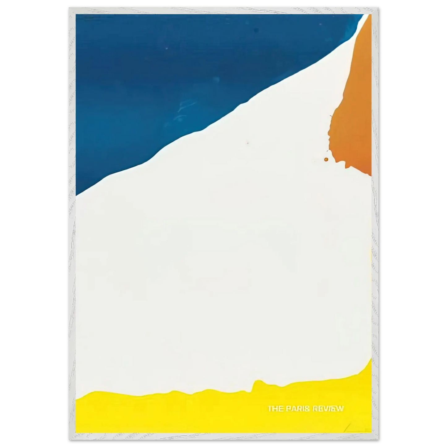 Helen Frankenthaler - Paris Review - 1966 Wall art - 70x100 cm / 28x40 Inches - Premium Wooden Framed Poster With Fine Art Paper - White frame