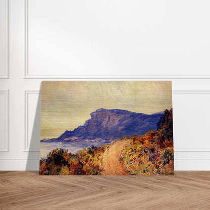 The Red Road at Cap Martin, near Menton - claude monet Brushed Aluminum Print - 70x100 cm / 28x40 inches | claude monet Aluminum Print | claude monet Prints