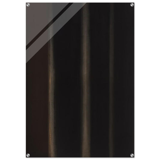 Umber Black - 1974 - Yun Hyong-keun Acrylic Print - 70x100 cm / 28x40″ inches | Yun Hyong-keun Wall Art | Yun Hyong-keun Prints