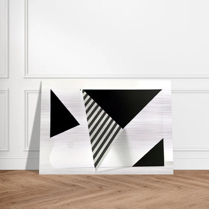 Untitled - 2009 - Omar Rayo Brushed Aluminum Print - 70x100 cm / 28x40 inches | Omar Rayo Aluminum Print | Omar Rayo Prints