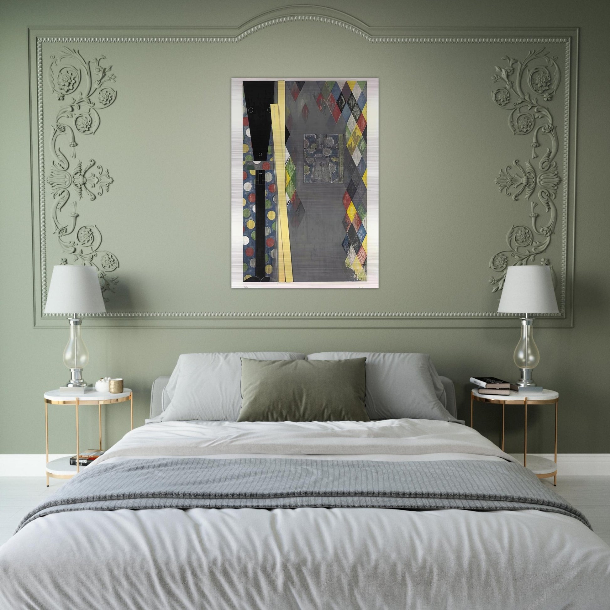 BUSHBABY 2004 - Jasper Johns Brushed Aluminum Print - 70x100 cm / 28x40 inches | Jasper Johns Aluminum Print | Jasper Johns Prints