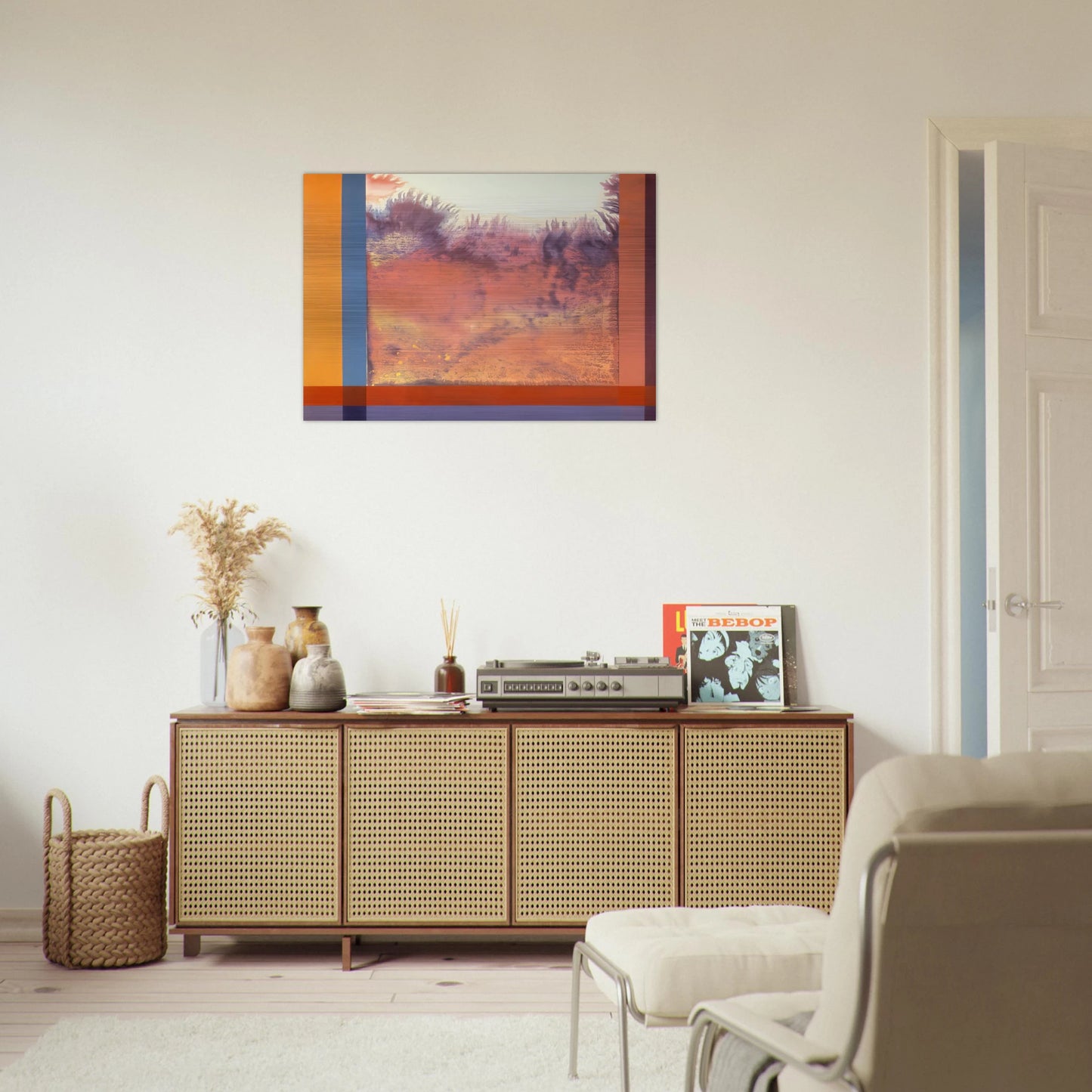 Jacob In The Wilderness - 1986 - Ronnie Landfield Brushed Aluminum Print - 70x100 cm / 28x40 inches | Ronnie Landfield Aluminum Print | Ronnie Landfield Prints