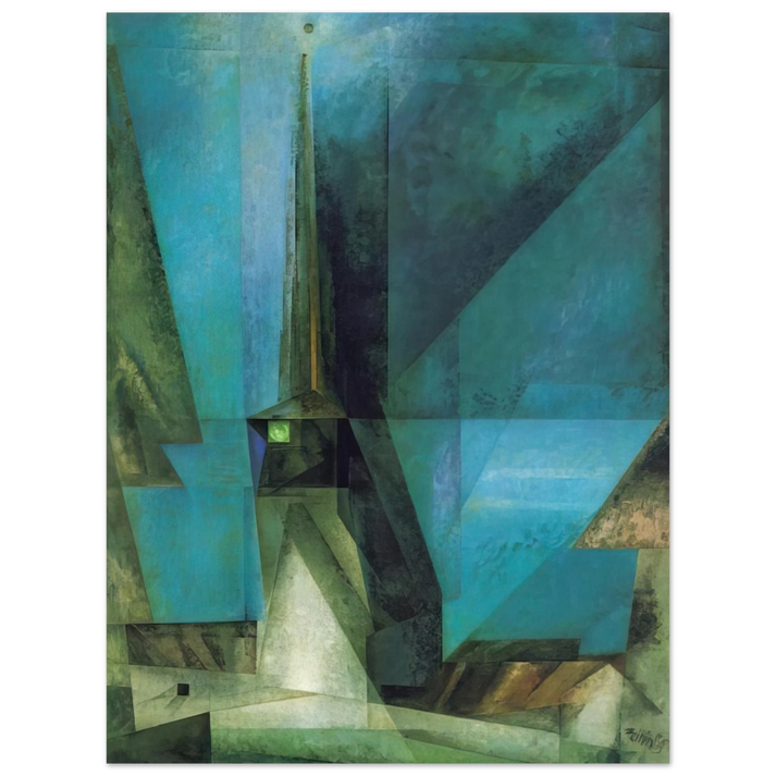 Lyonel Feininger - GELMERODA XIII 1936  75x100 cm / 30x40inches Fine Art Poster
