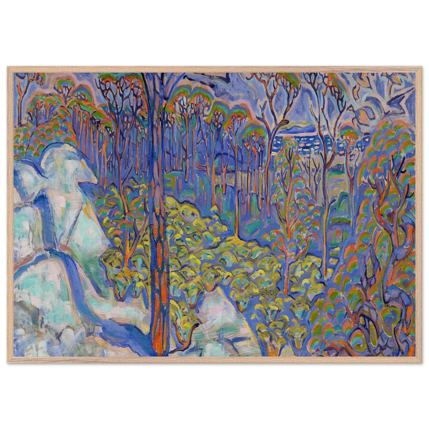 Walter Inglis Anderson - Walter Anderson Wall art - 60x80 cm / 24x32 inches - Premium Wooden Framed Poster With Fine Art Paper-canvas - Black frame