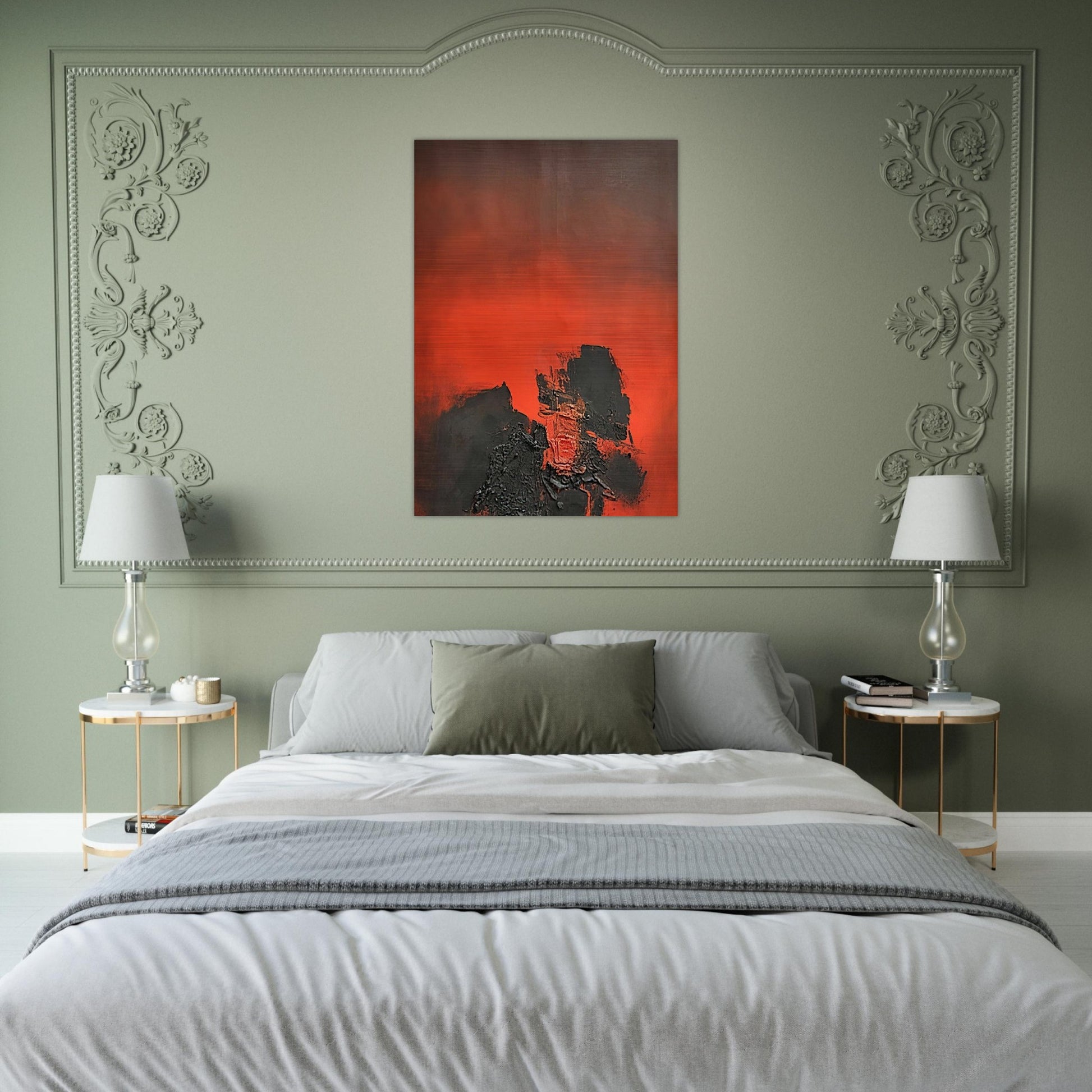 UNTITLED 1961 1 - Luis Feito Brushed Aluminum Print - 70x100 cm / 28x40 inches | Luis Feito Aluminum Print | Luis Feito Prints