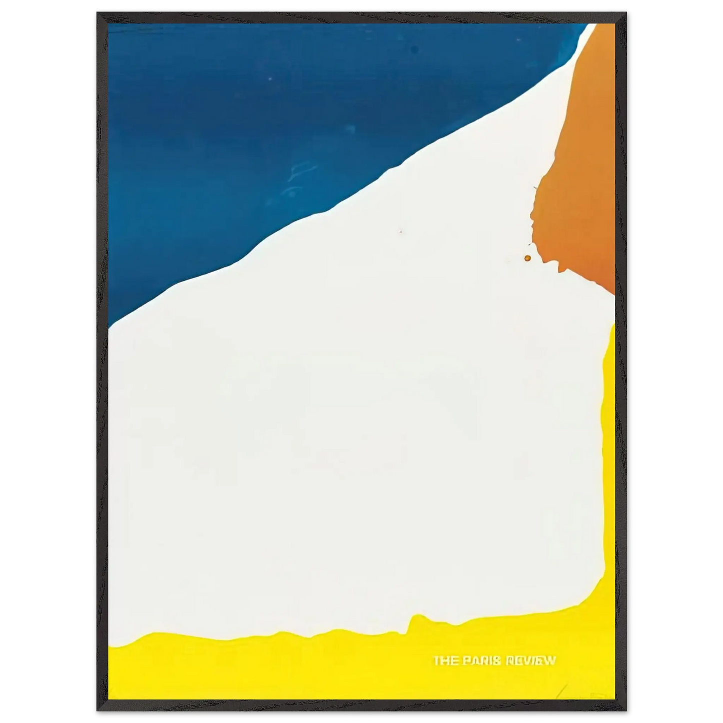 Helen Frankenthaler - Paris Review - 1966 Wall art - 30x45 cm / 12x18 Inches - Premium Wooden Framed Poster With Fine Art Paper - Black frame
