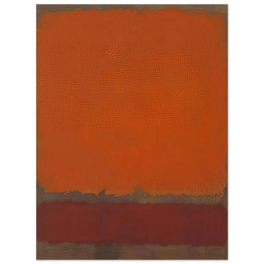 Mark Rothko - Ochre and Red on Red - 1962 Wall Art - 21x29.7 cm / 8x12" - Fine Art Poster-canvas - -