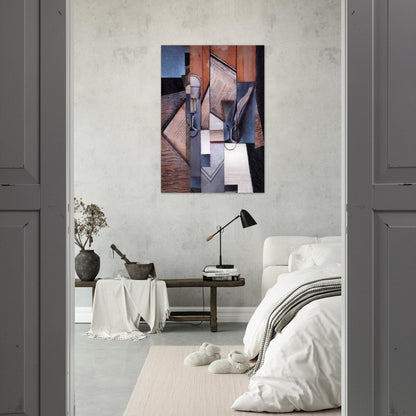 THE BOOK 1913 - Juan Gris Brushed Aluminum Print - 70x100 cm / 28x40 inches | Juan Gris Aluminum Print | Juan Gris Prints