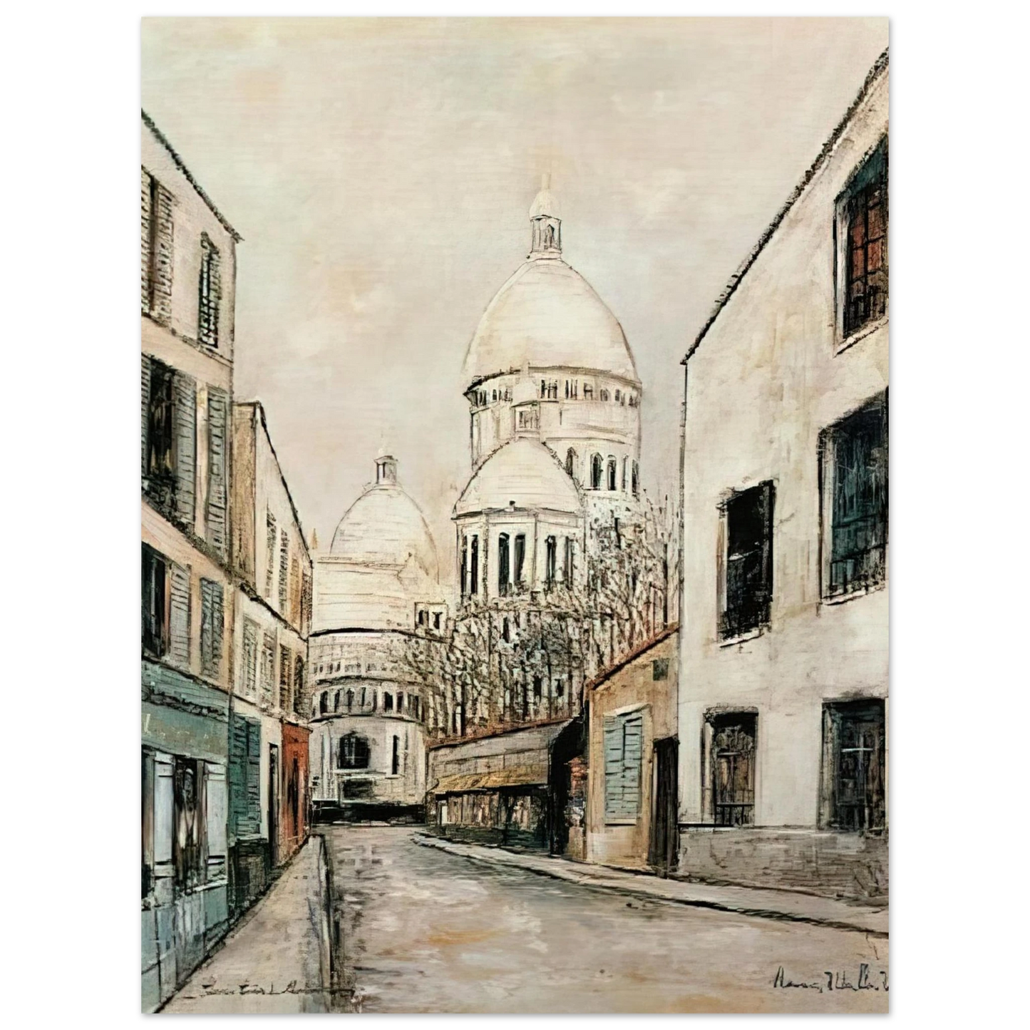 Maurice Utrillo - SACRE COEUR 1  75x100 cm / 30x40inches Fine Art Poster