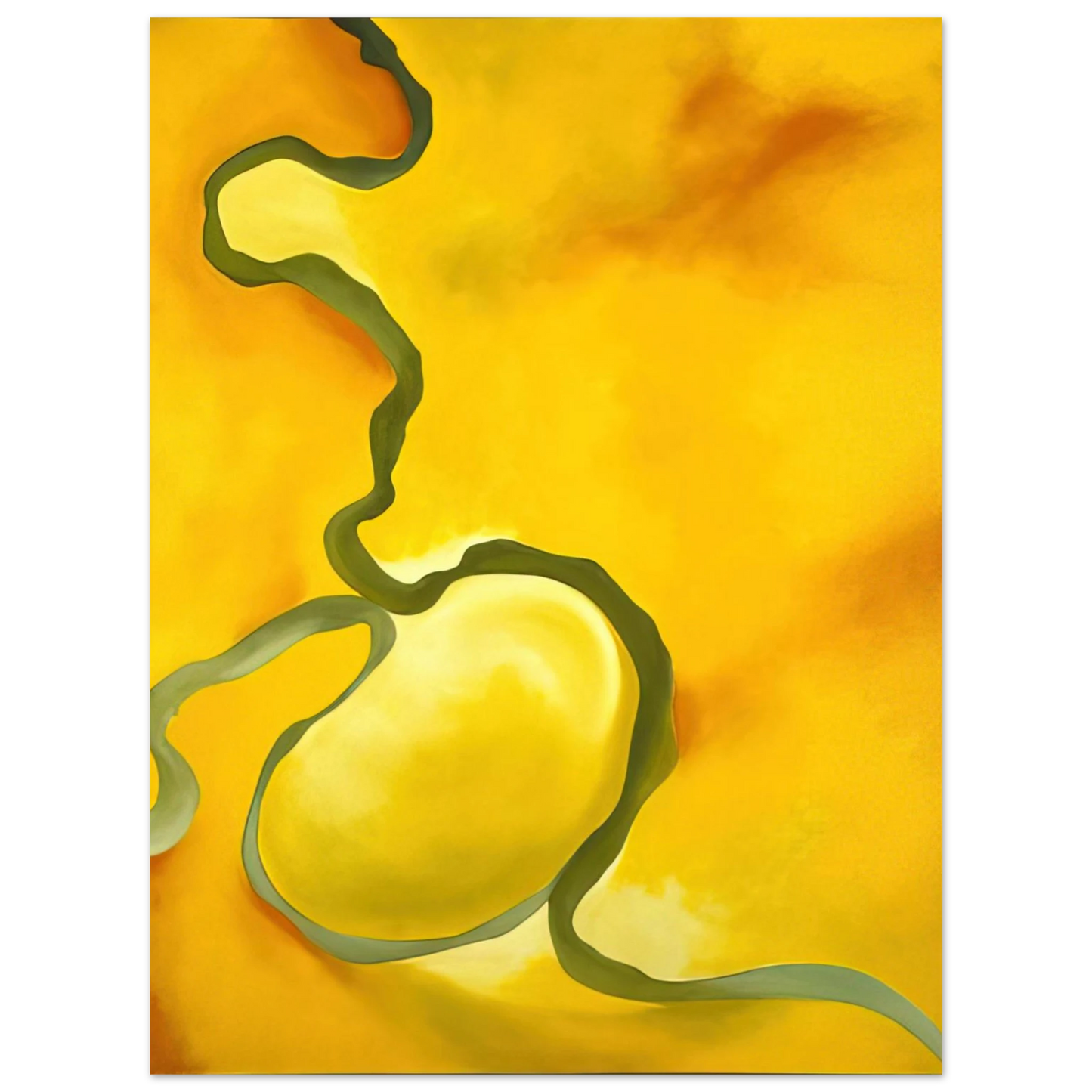 Georgia O'Keeffe - Green, Yellow and Orange Fine Art Poster