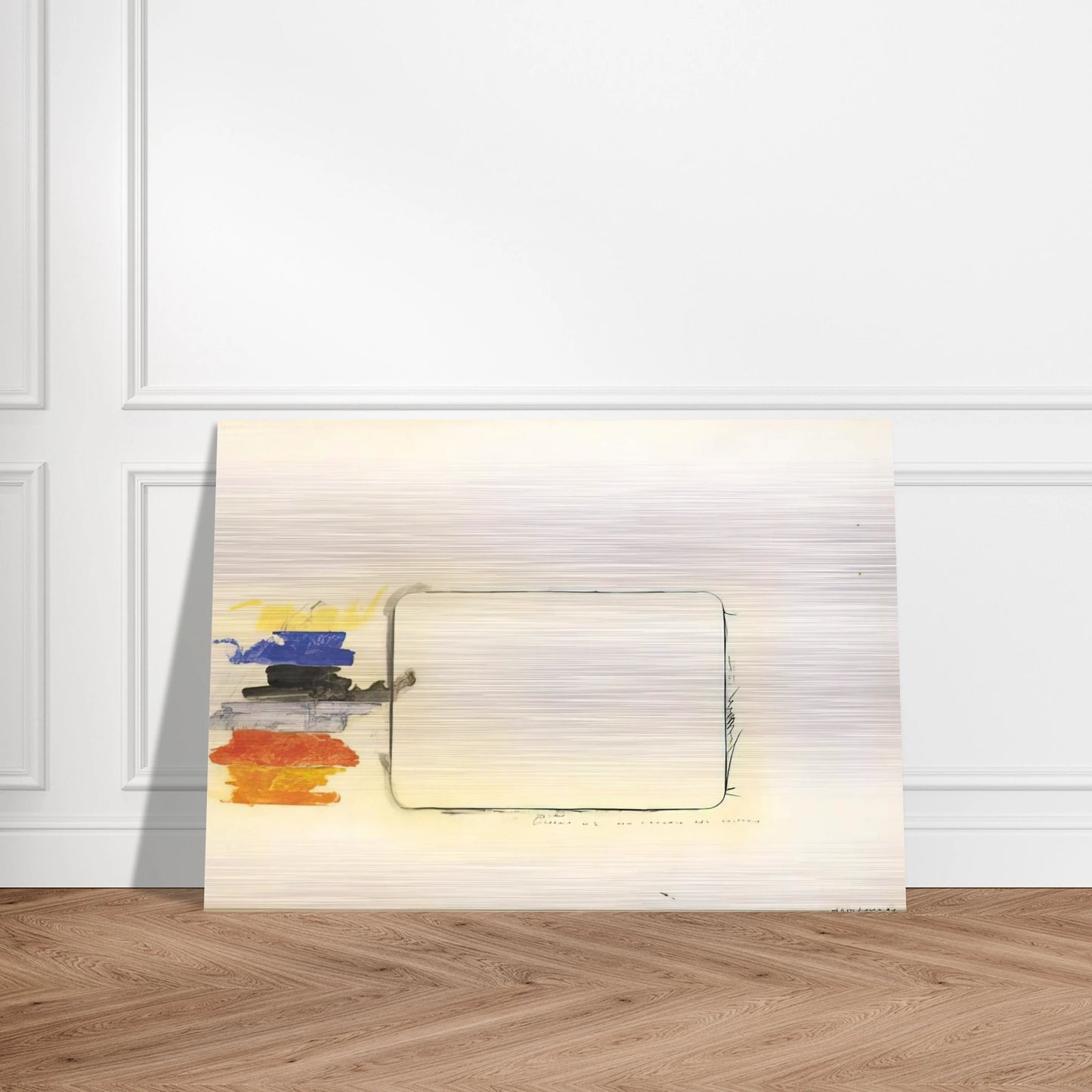 Disegno n. 2 per l'occhio del critico - Art Informel - Mario Schifano Brushed Aluminum Print - 70x100 cm / 28x40 inches | Mario Schifano Aluminum Print | Mario Schifano Prints