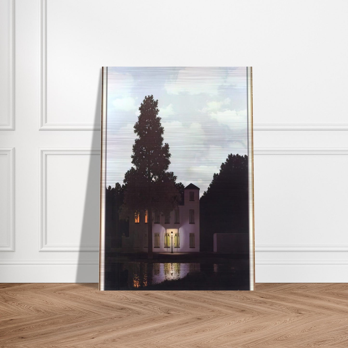 THE EMPIRE OF LIGHTS 1954 1 - Rene Magritte Brushed Aluminum Print - 70x100 cm / 28x40 inches | Rene Magritte Aluminum Print | Rene Magritte Prints