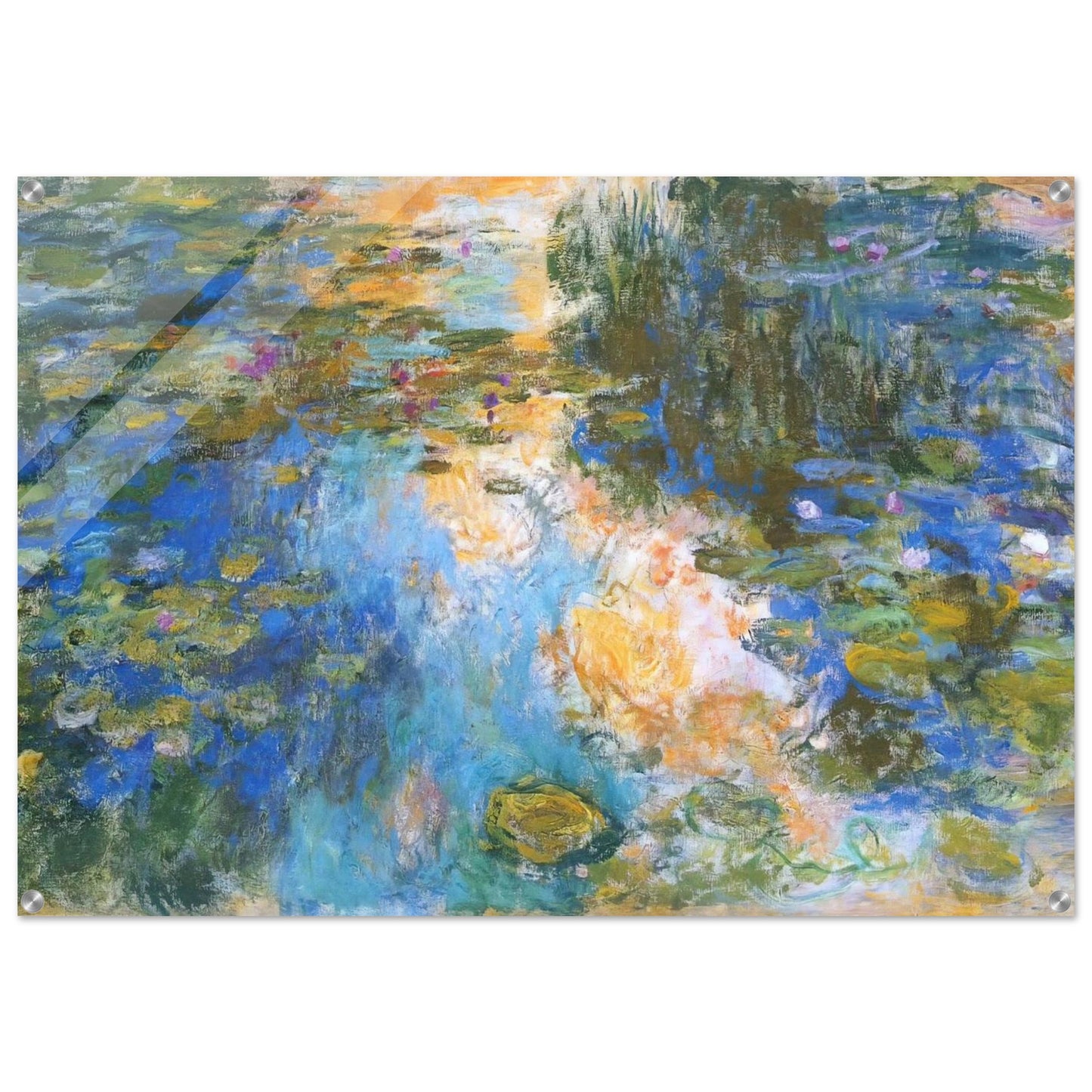 The Water Lily Pond X - claude monet Acrylic Print - 70x100 cm / 28x40″ inches