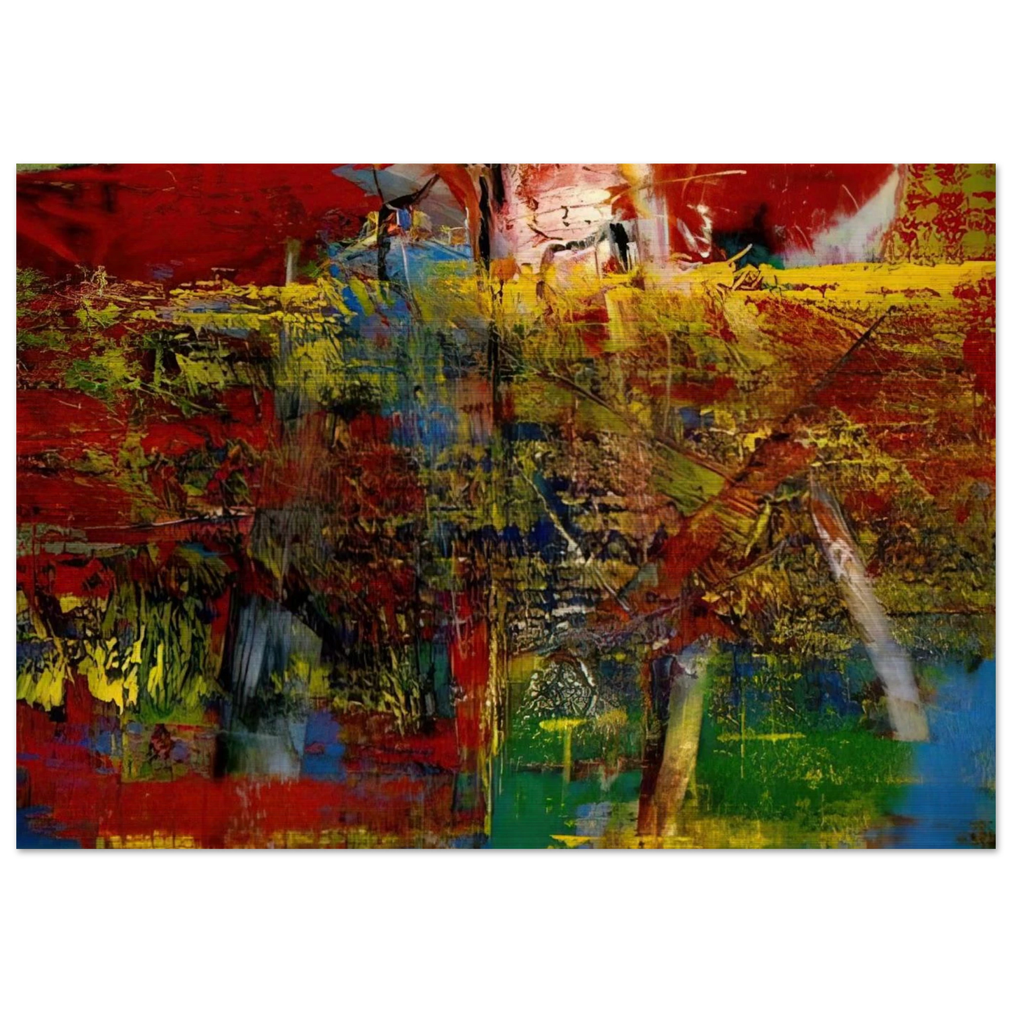 MEDIATION - Gerhard Richter Brushed Aluminum Print - 70x100 cm / 28x40 inches | Gerhard Richter Aluminum Print | Gerhard Richter Prints