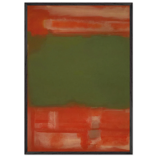 No24 - 1949 - Mark Rothko 70x100 cm / 28x40 inches Framed Art Print – Black Wooden Frame