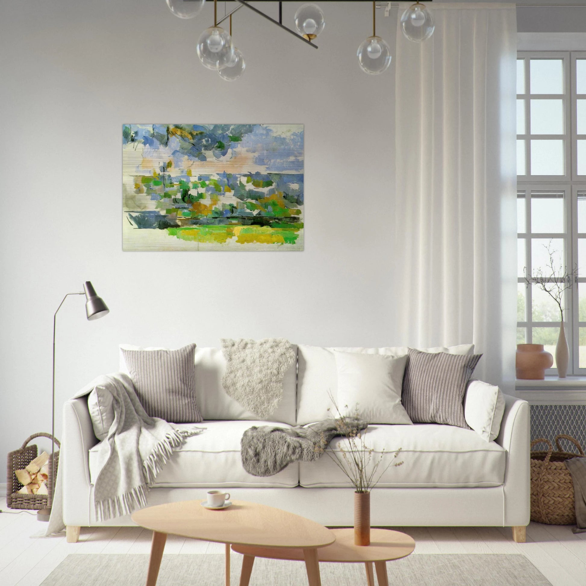 The Garden at Les Lauves - Paul Cézanne Brushed Aluminum Print - 70x100 cm / 28x40 inches | Paul Cézanne Aluminum Print | Paul Cézanne Prints