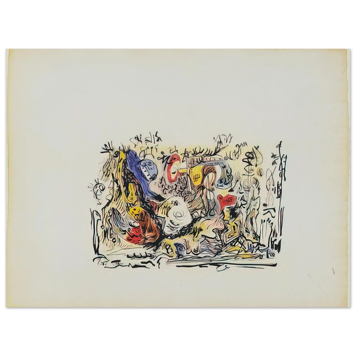 Jackson Pollock - UNTITLED  75x100 cm / 30x40inches Fine Art Poster